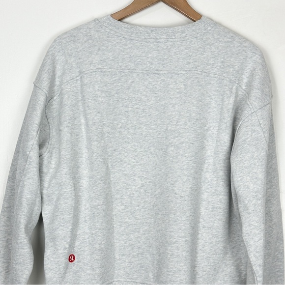 NWT Lululemon Perfectly Oversized Fleece Crew Graphic Grey Size S LW3IL7S - Picture 10 of 14